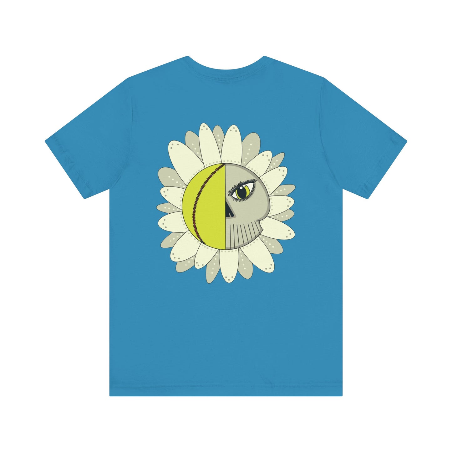 Softball Eyeball Daisy Back Design Unisex Bella + Canvas 3001