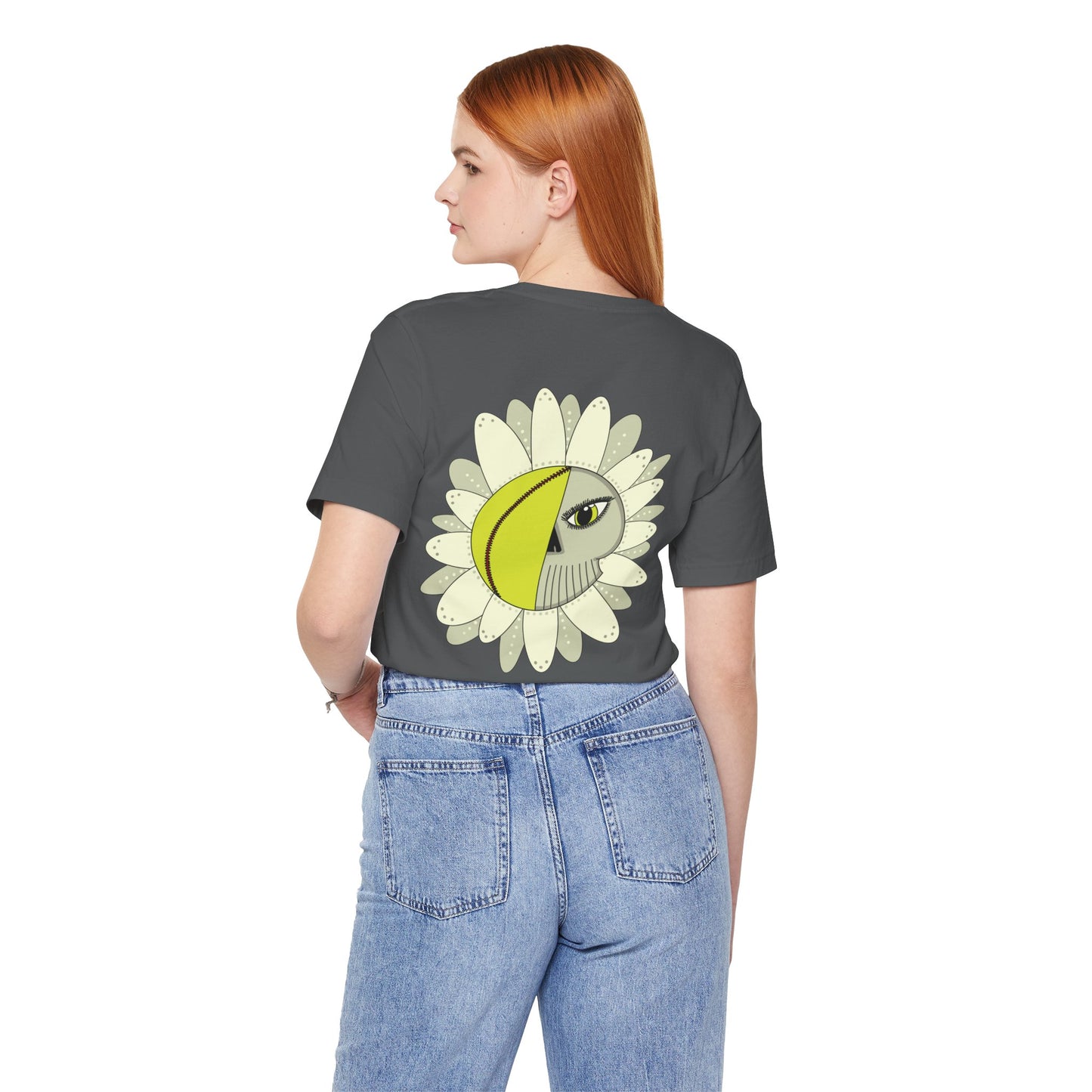 Softball Eyeball Daisy Back Design Unisex Bella + Canvas 3001