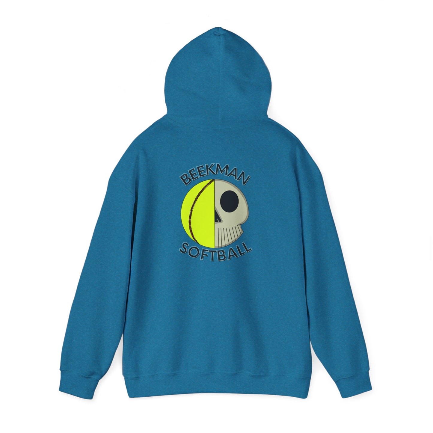 Beekman Softball Adult Unisex Hoodie - Back Design