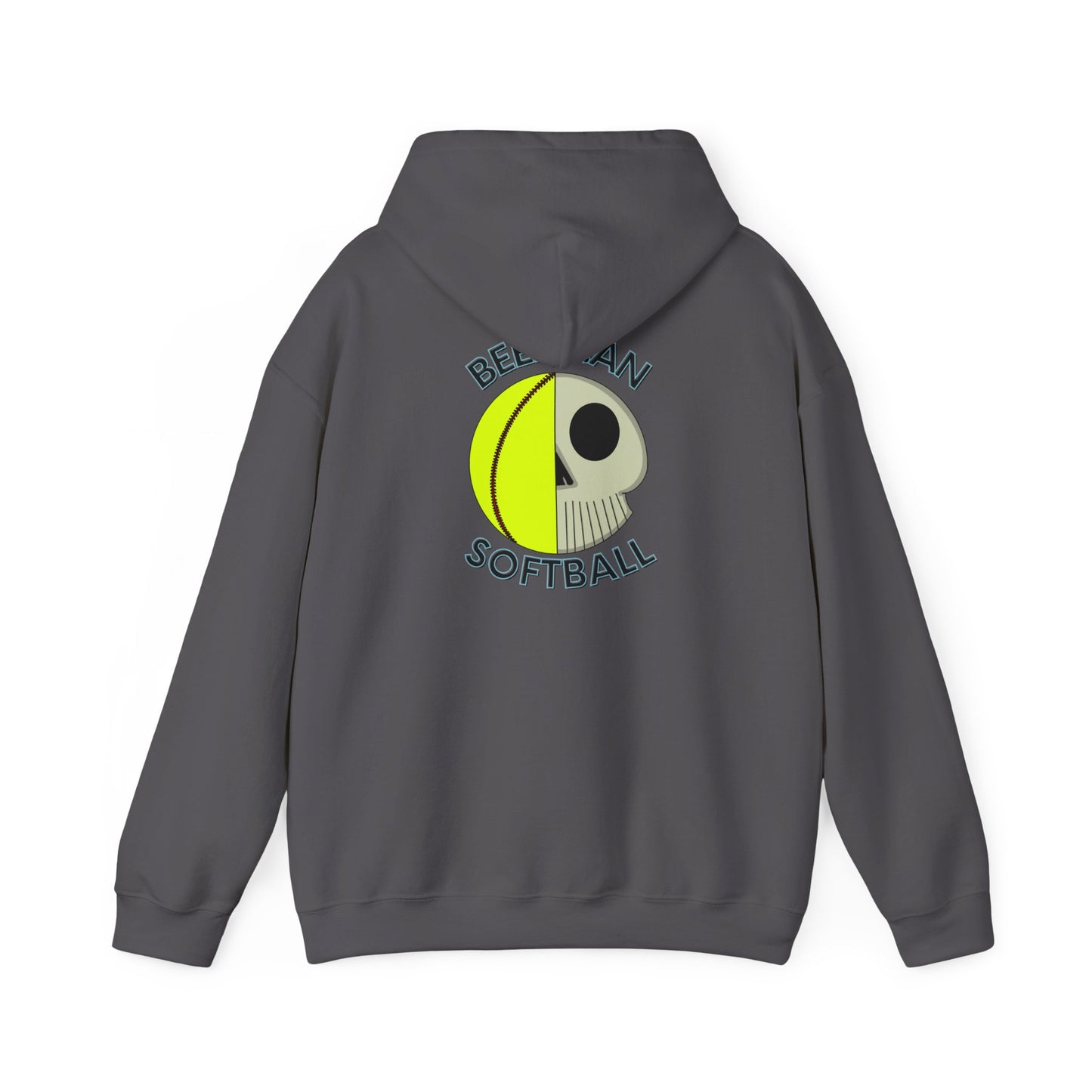 Beekman Softball Adult Unisex Hoodie - Back Design