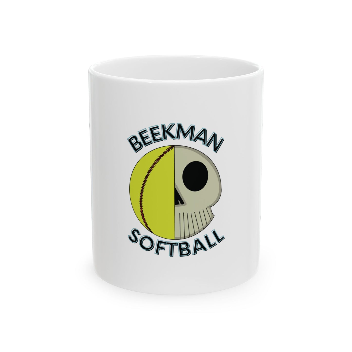 Beekman Softball Skull 11 oz Mug