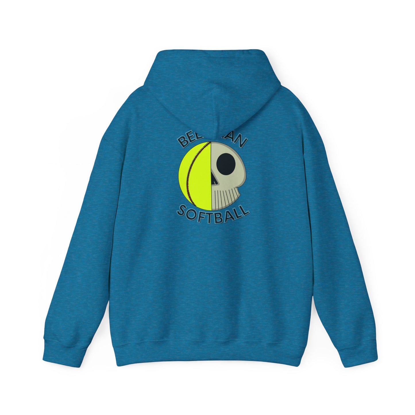 Beekman Softball Adult Unisex Hoodie - Back Design