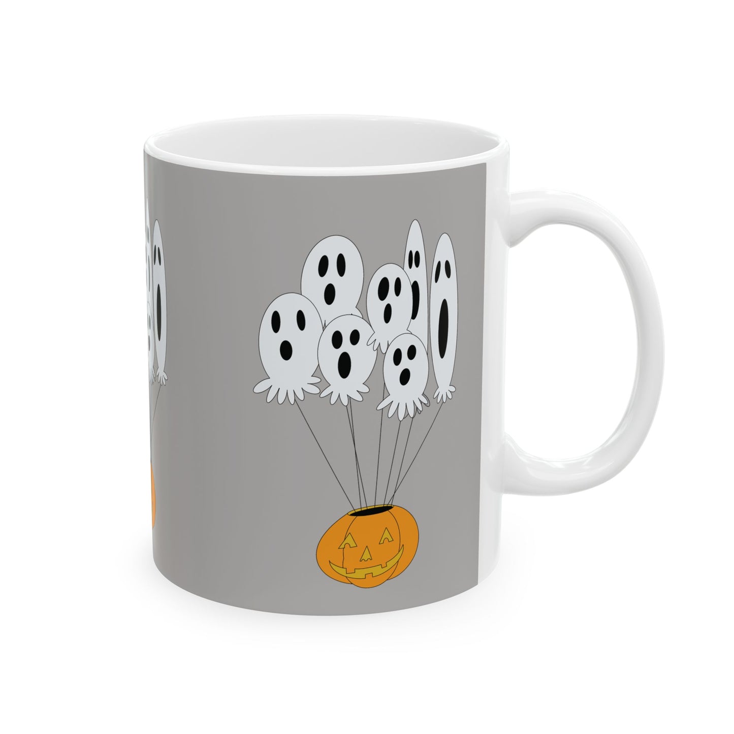 Halloween Ghosts Mug - Spooky Ceramic Cup