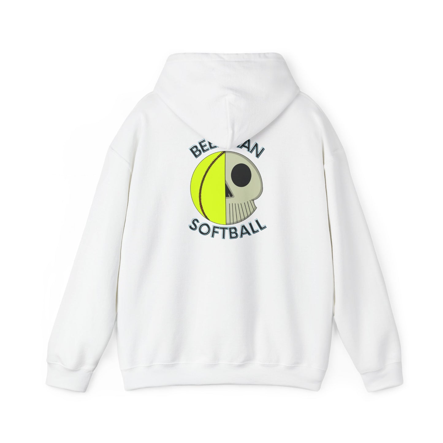 Beekman Softball Adult Unisex Hoodie - Back Design