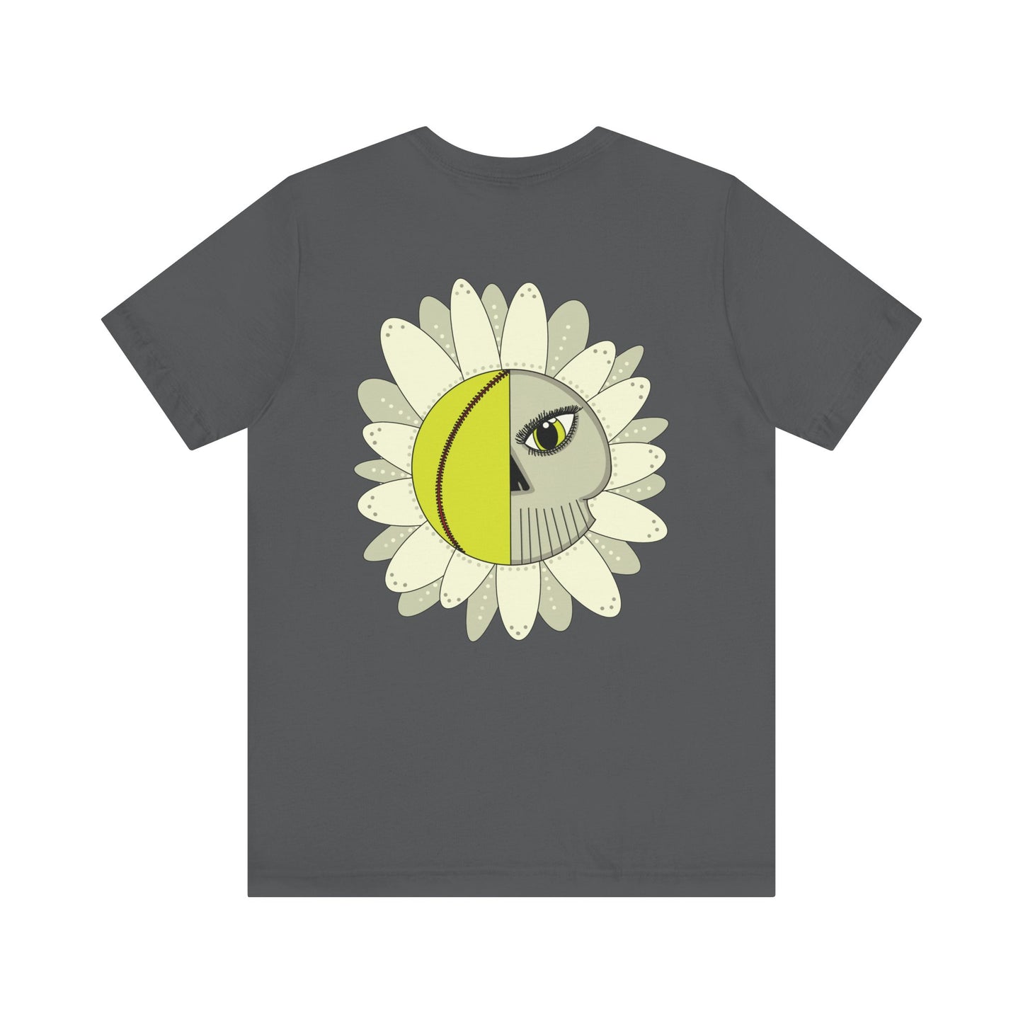 Softball Eyeball Daisy Back Design Unisex Bella + Canvas 3001