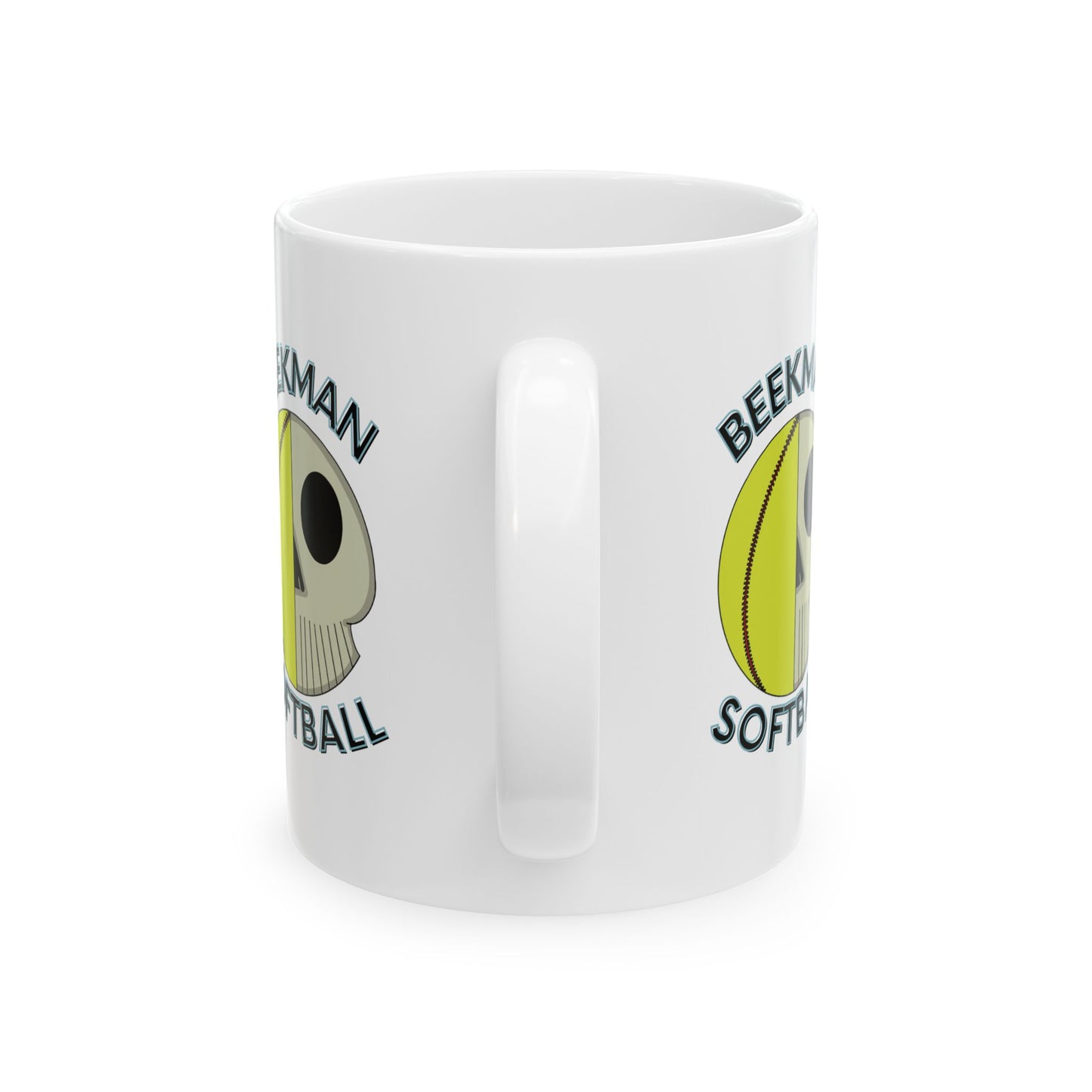 Beekman Softball Skull 11 oz Mug