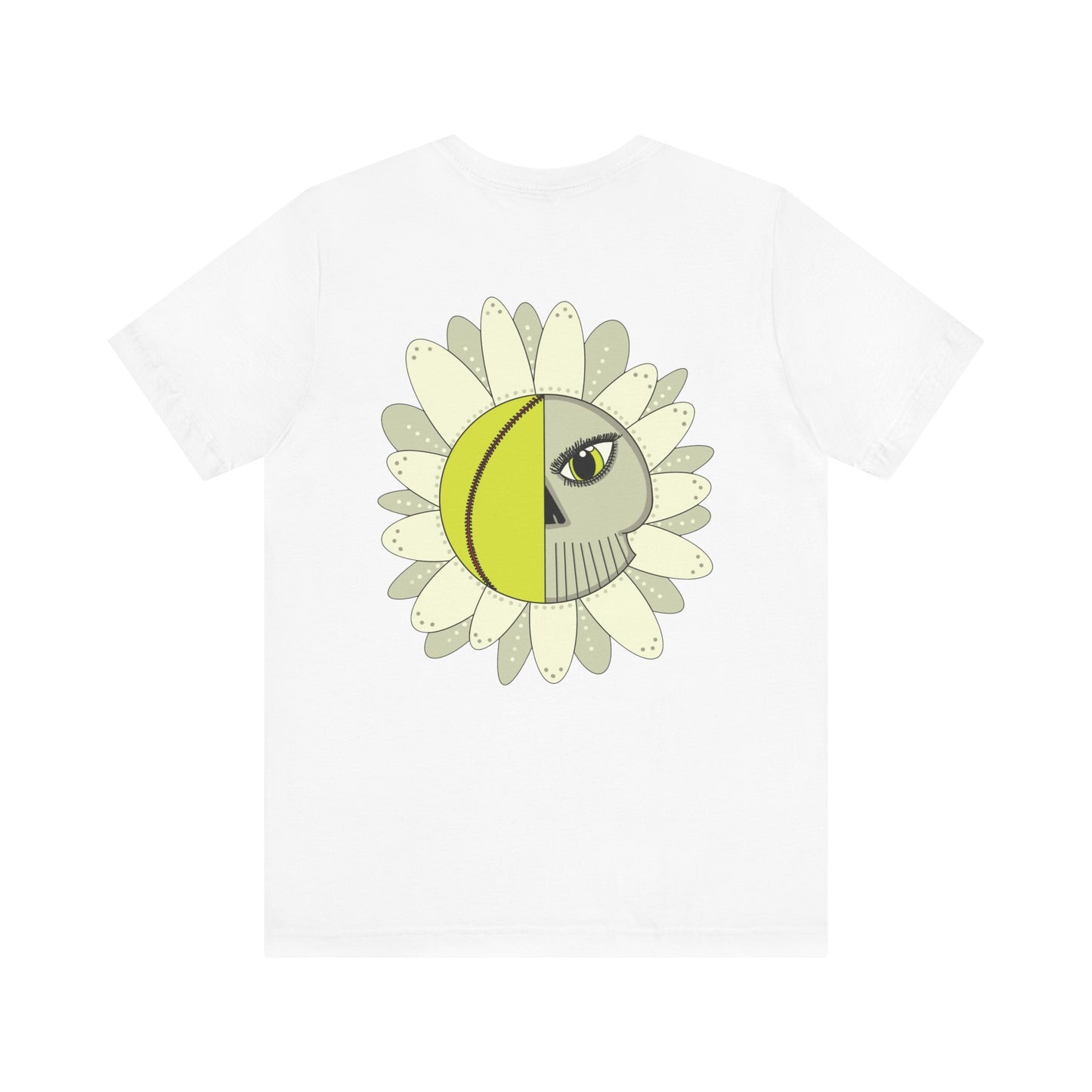 Softball Eyeball Daisy Back Design Unisex Bella + Canvas 3001