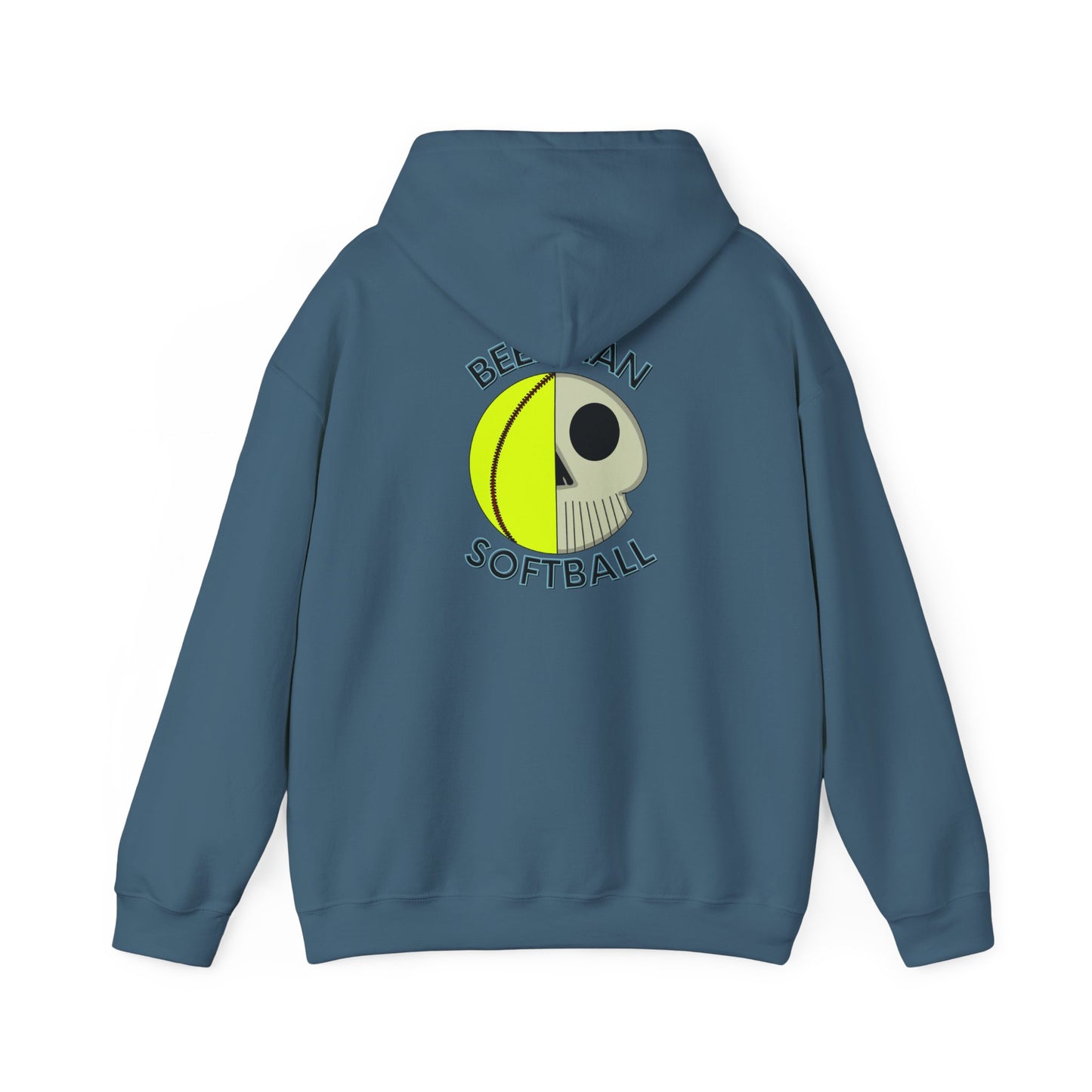Beekman Softball Adult Unisex Hoodie - Back Design