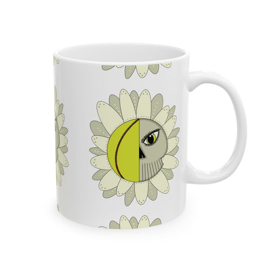 Softball Eyeball Daisy 11 oz Mug