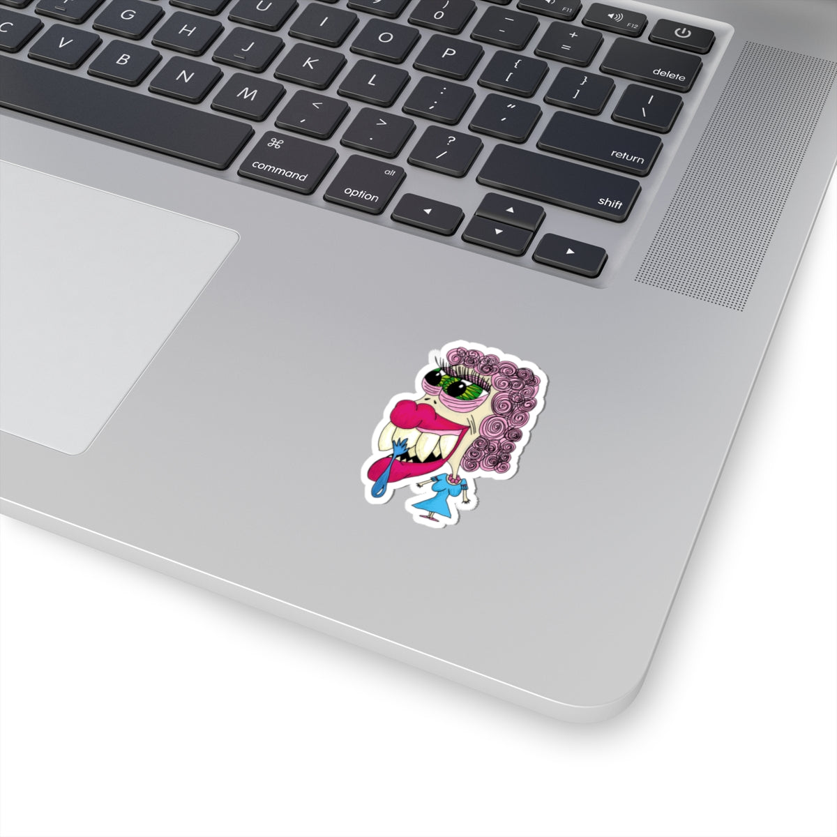 Graphic Nonsense Drool Woman Kiss-Cut Stickers