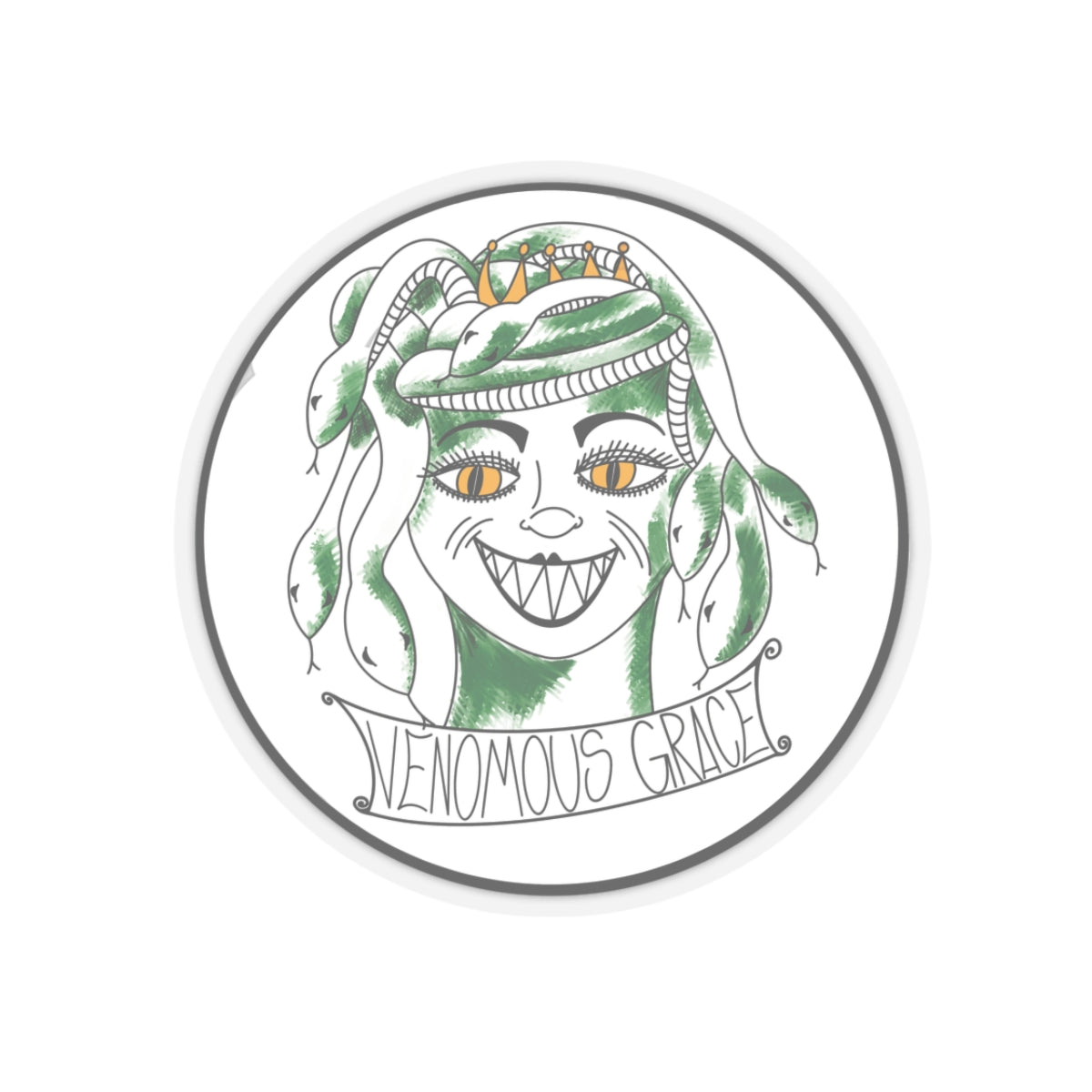 Venomous Grace Kiss-Cut Sticker