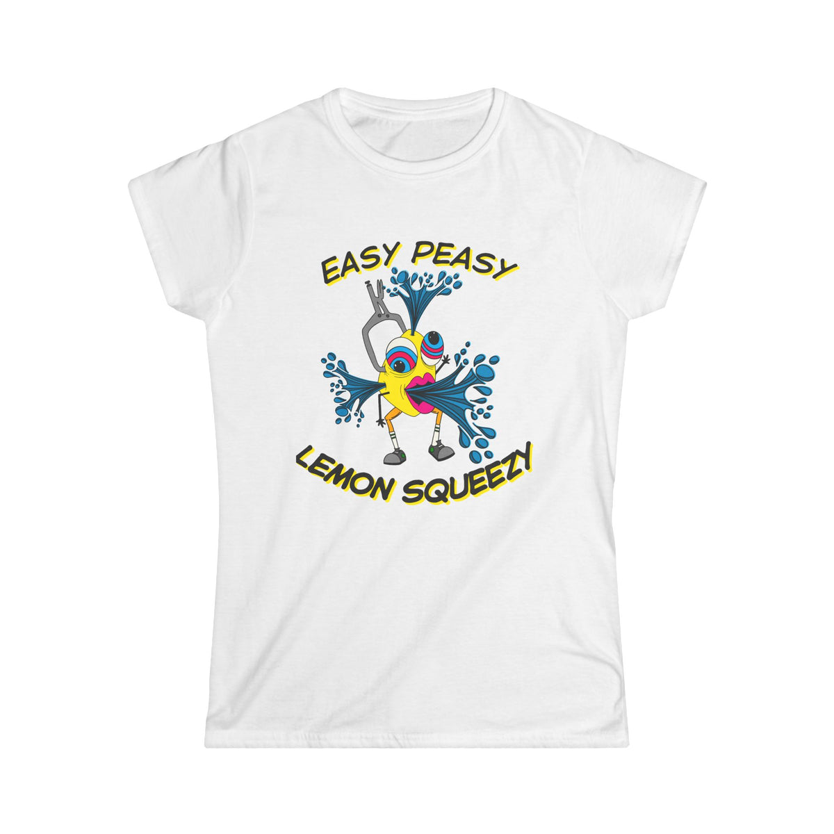 Easy Peasy Lemon Squeezy Women's Softstyle Tee Front Design