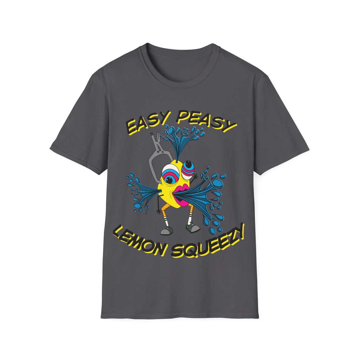 Easy Peasy Lemon Squeezy Unisex Softstyle T-Shirt Front Design