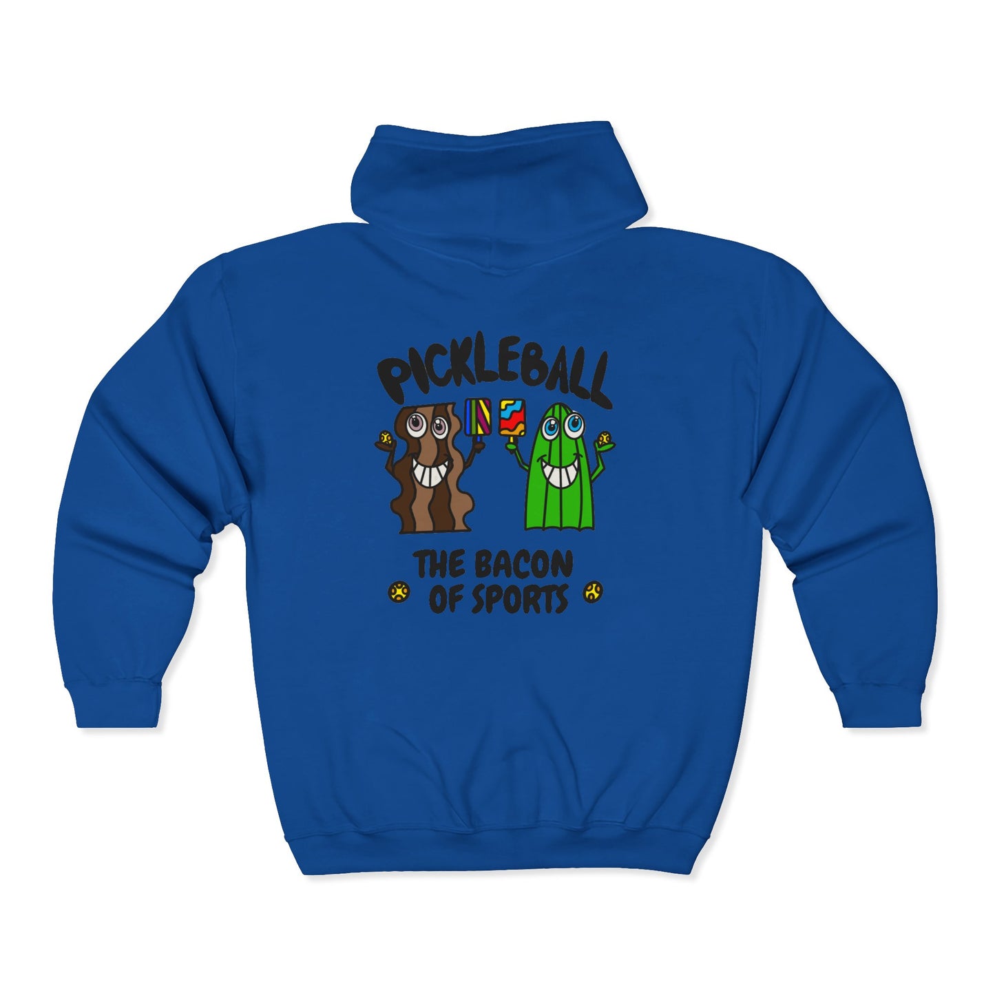 Pickleball The Bacon Of Sports Unisex Heavy Blend™ Full Zip Hooded Sweatshirt