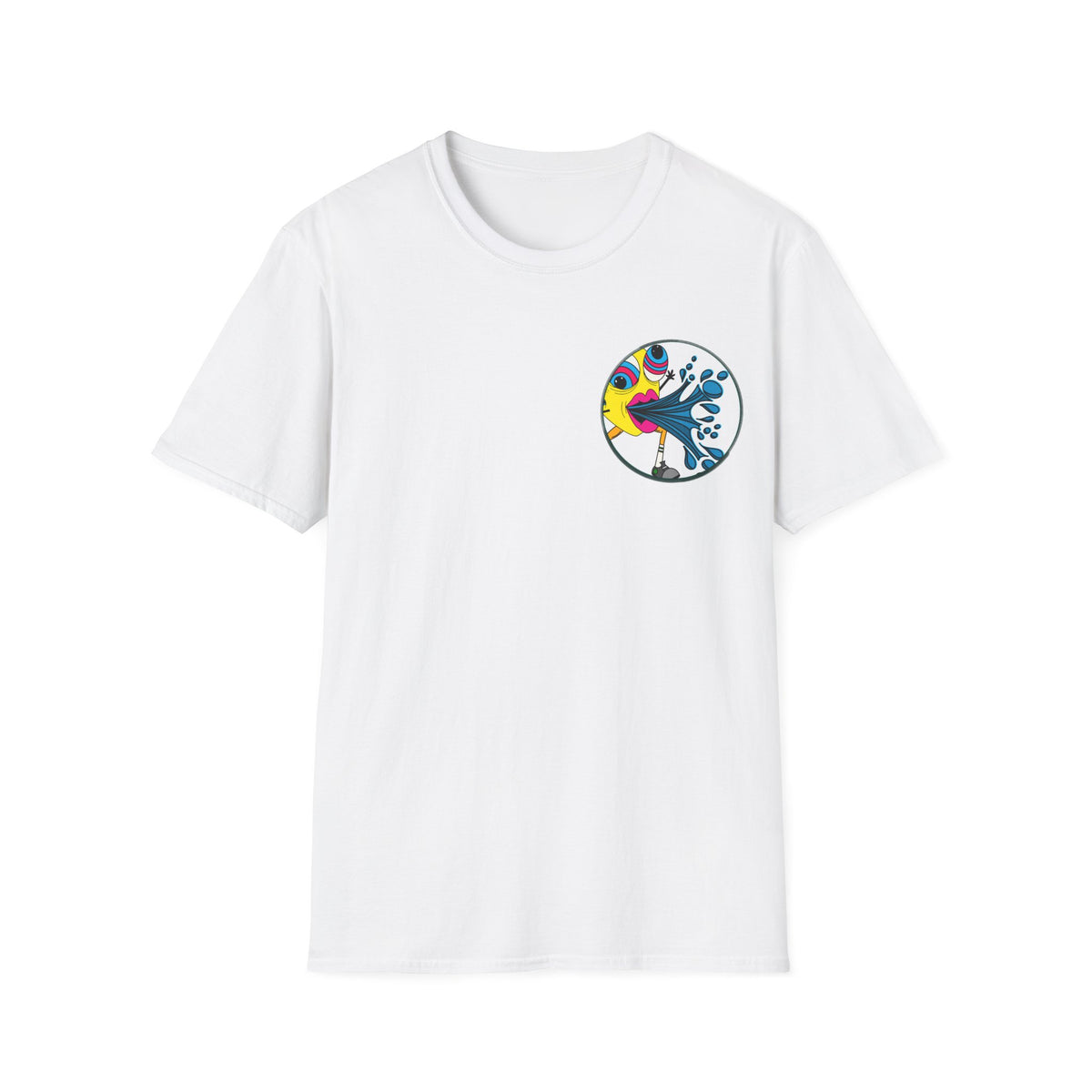 Easy Peasy Lemon Squeezy Unisex Softstyle T-Shirt Back Design