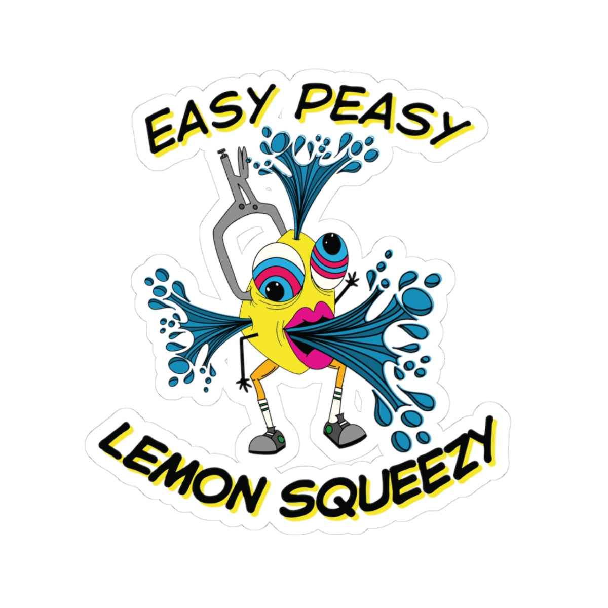 Easy Peasy Lemon Squeezy Kiss-Cut Stickers