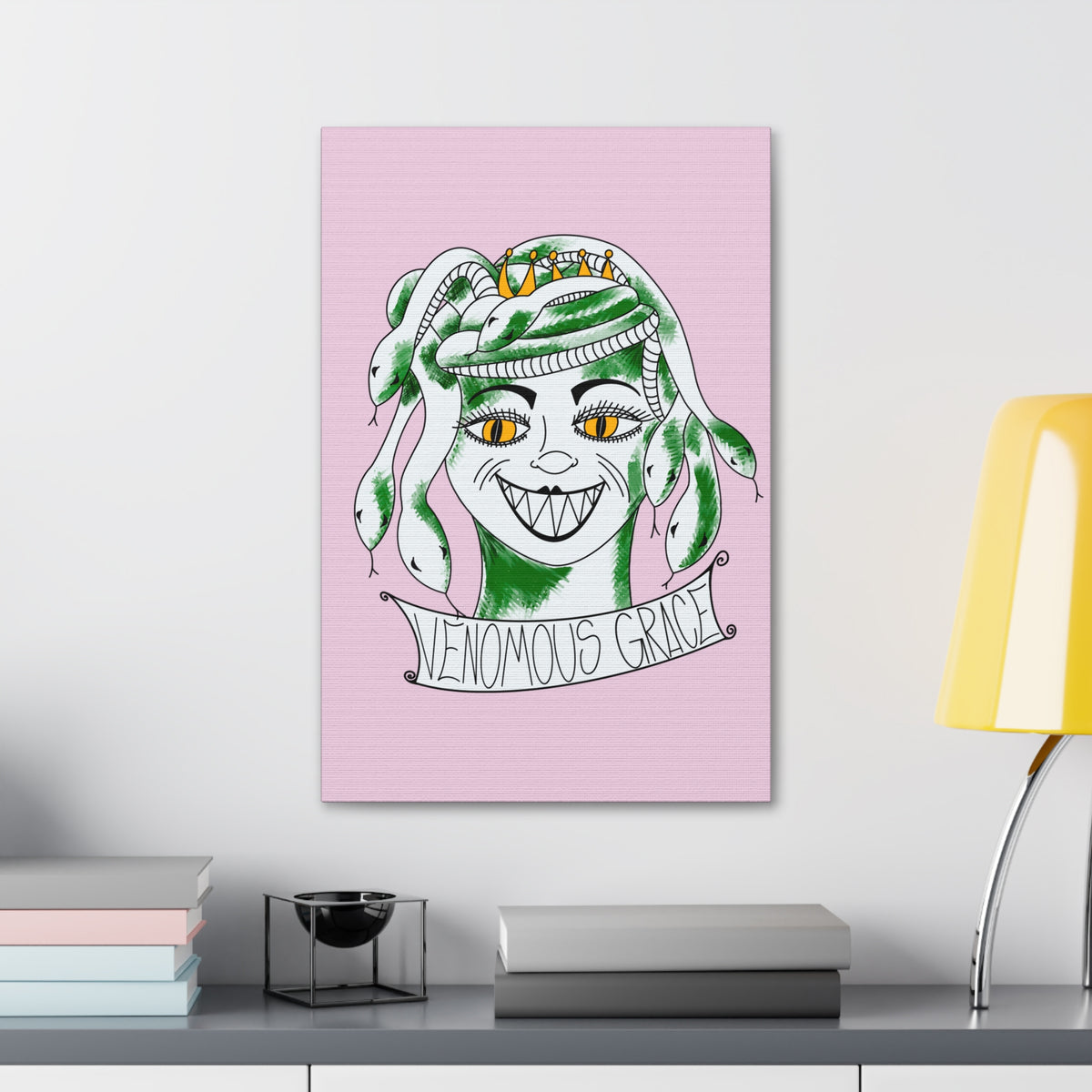 Venomous Grace Stretched Canvas Wall Art