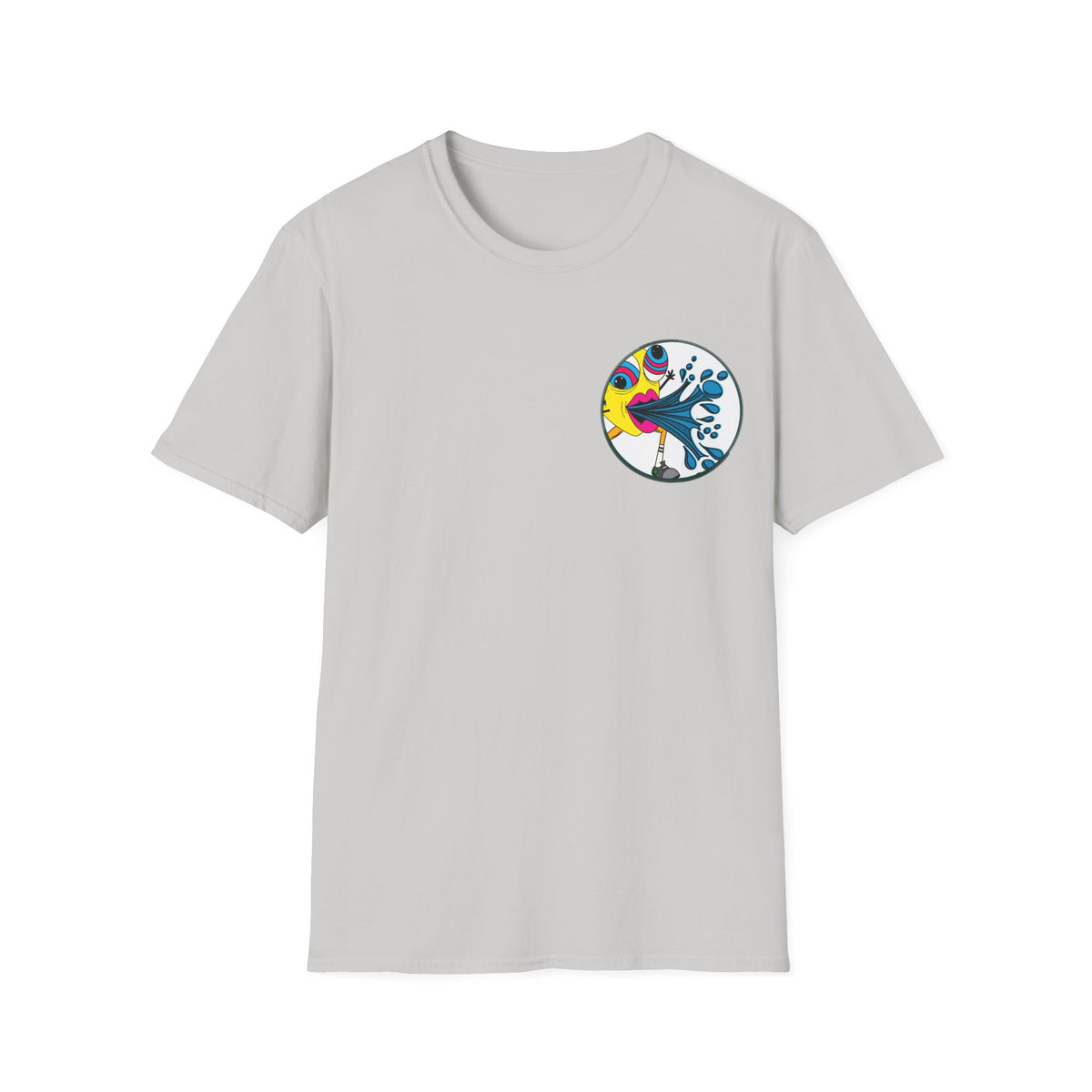Easy Peasy Lemon Squeezy Unisex Softstyle T-Shirt Back Design
