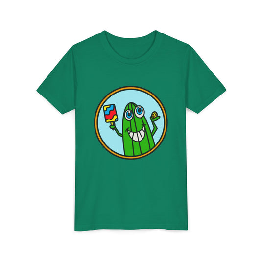 Pickleball Pickle Guy Youth Graphic Tee