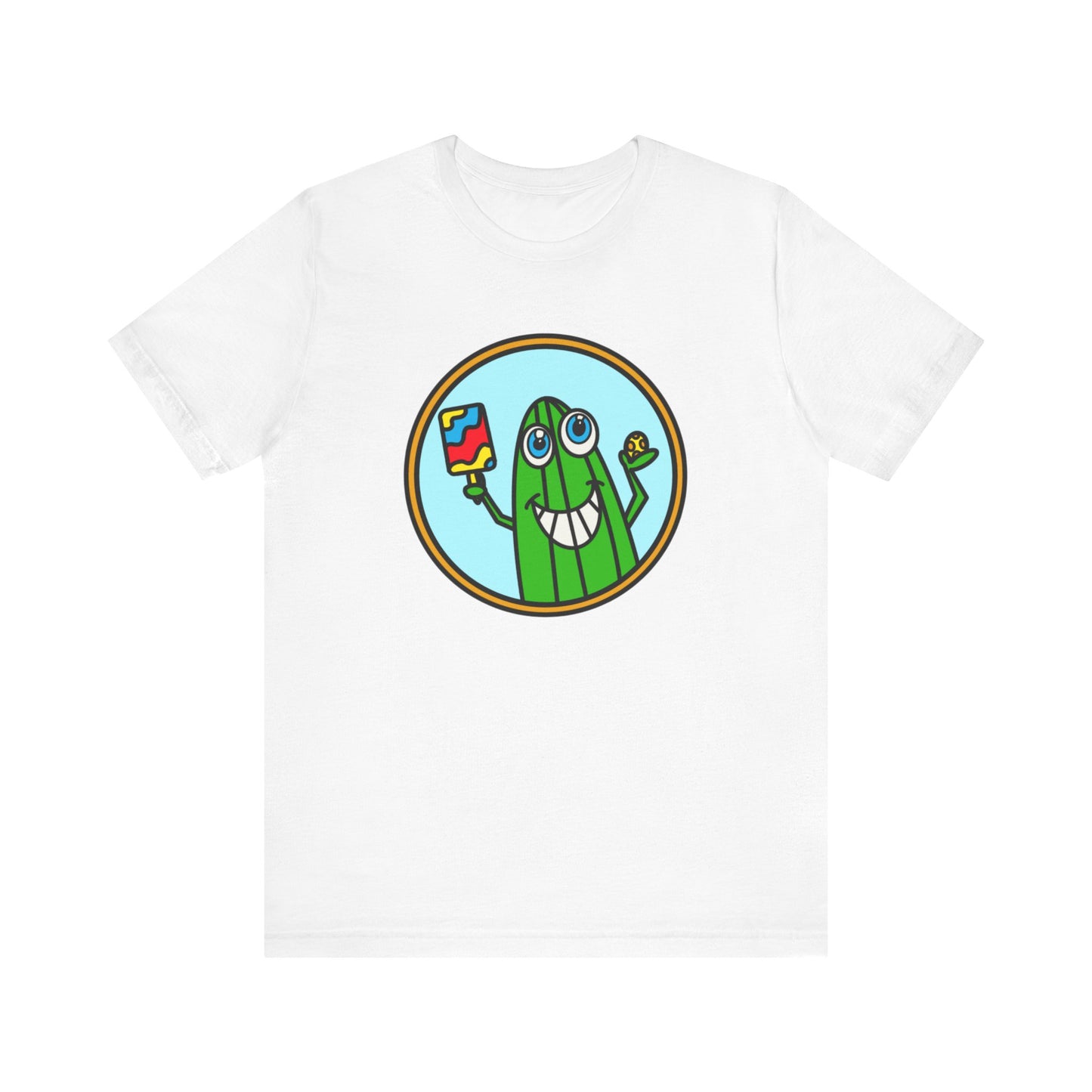 Pickleball Pickle Guy Unisex Jersey Short Sleeve Tee
