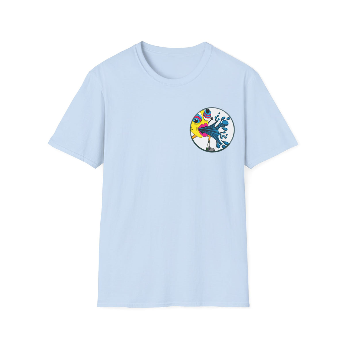 Easy Peasy Lemon Squeezy Unisex Softstyle T-Shirt Back Design