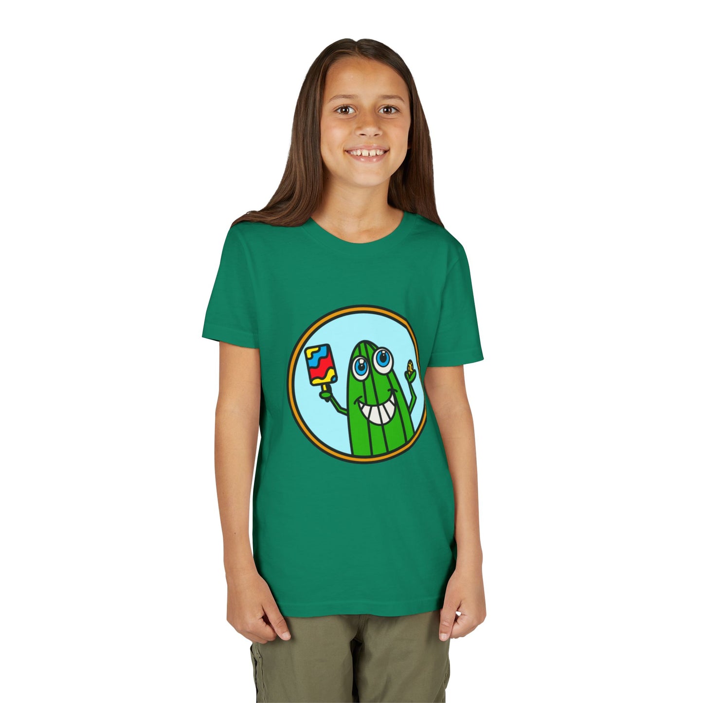 Pickleball Pickle Guy Youth Graphic Tee