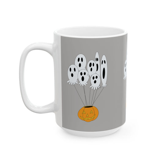 Halloween Ghosts Mug - Spooky Ceramic Cup