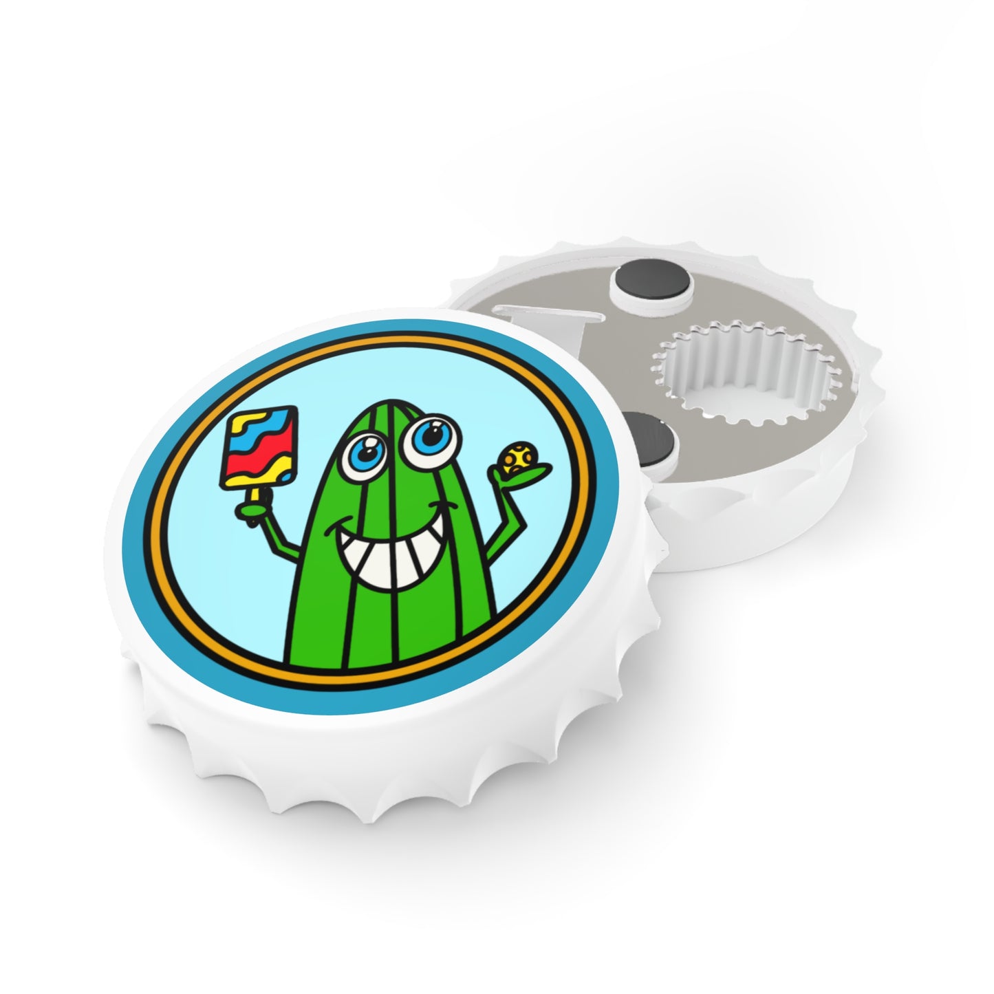 Pickleball Pickle Guy Magnetic Bottle Opener