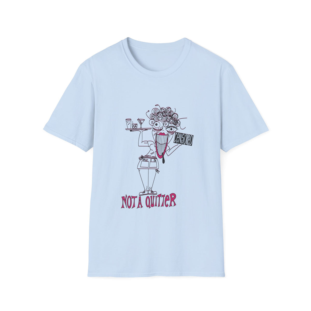 Not A Quitter Linework Graphic Tee (Gildan Softstyle)