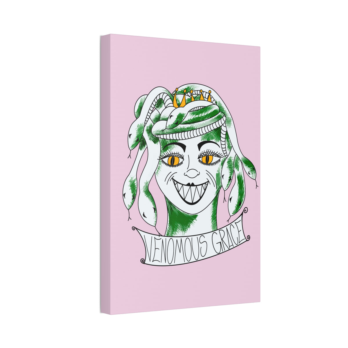 Venomous Grace Stretched Canvas Wall Art