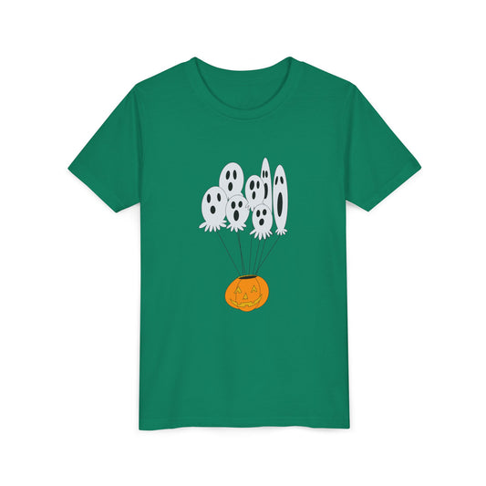 Halloween Ghost Boo-quet Jack O' Lantern Youth Graphic Tee