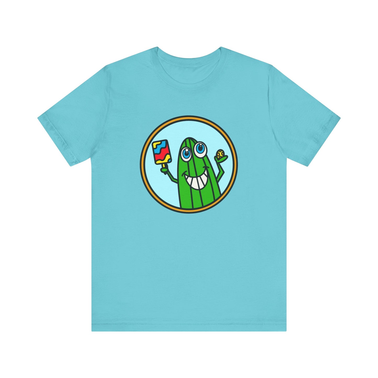 Pickleball Pickle Guy Unisex Jersey Short Sleeve Tee