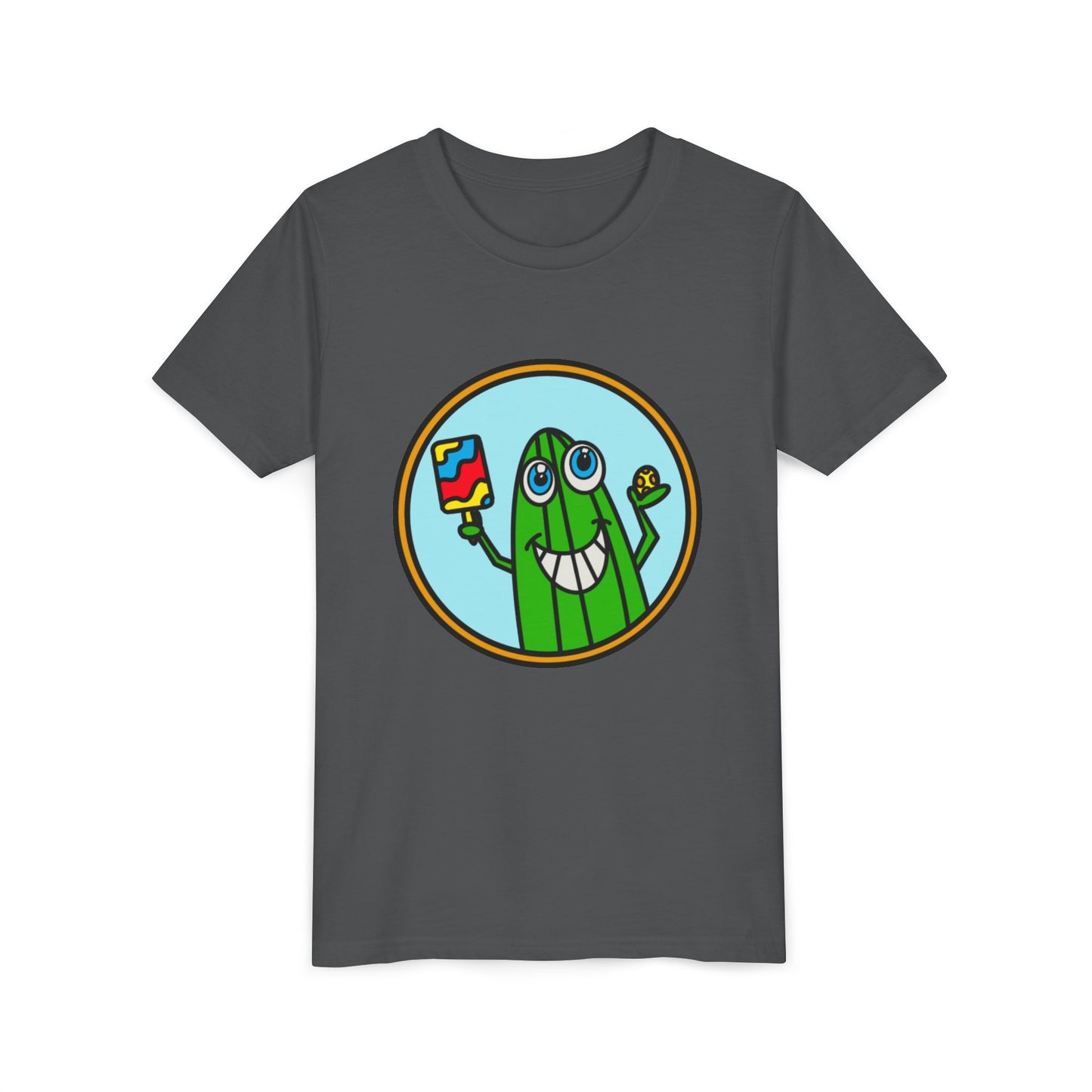 Pickleball Pickle Guy Youth Graphic Tee