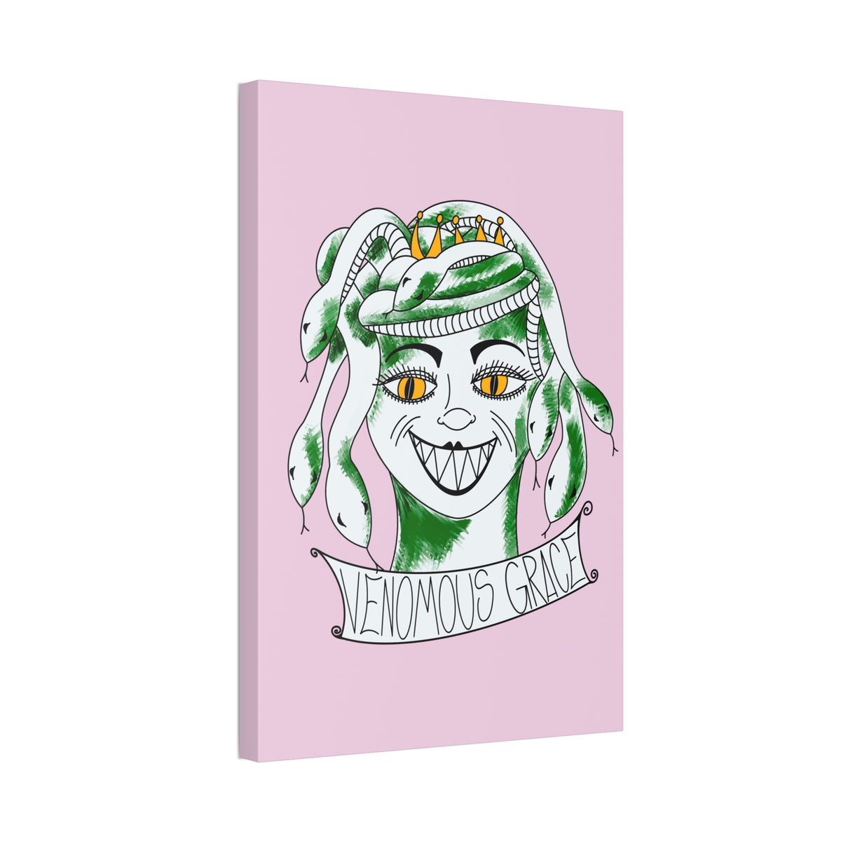 Venomous Grace Stretched Canvas Wall Art