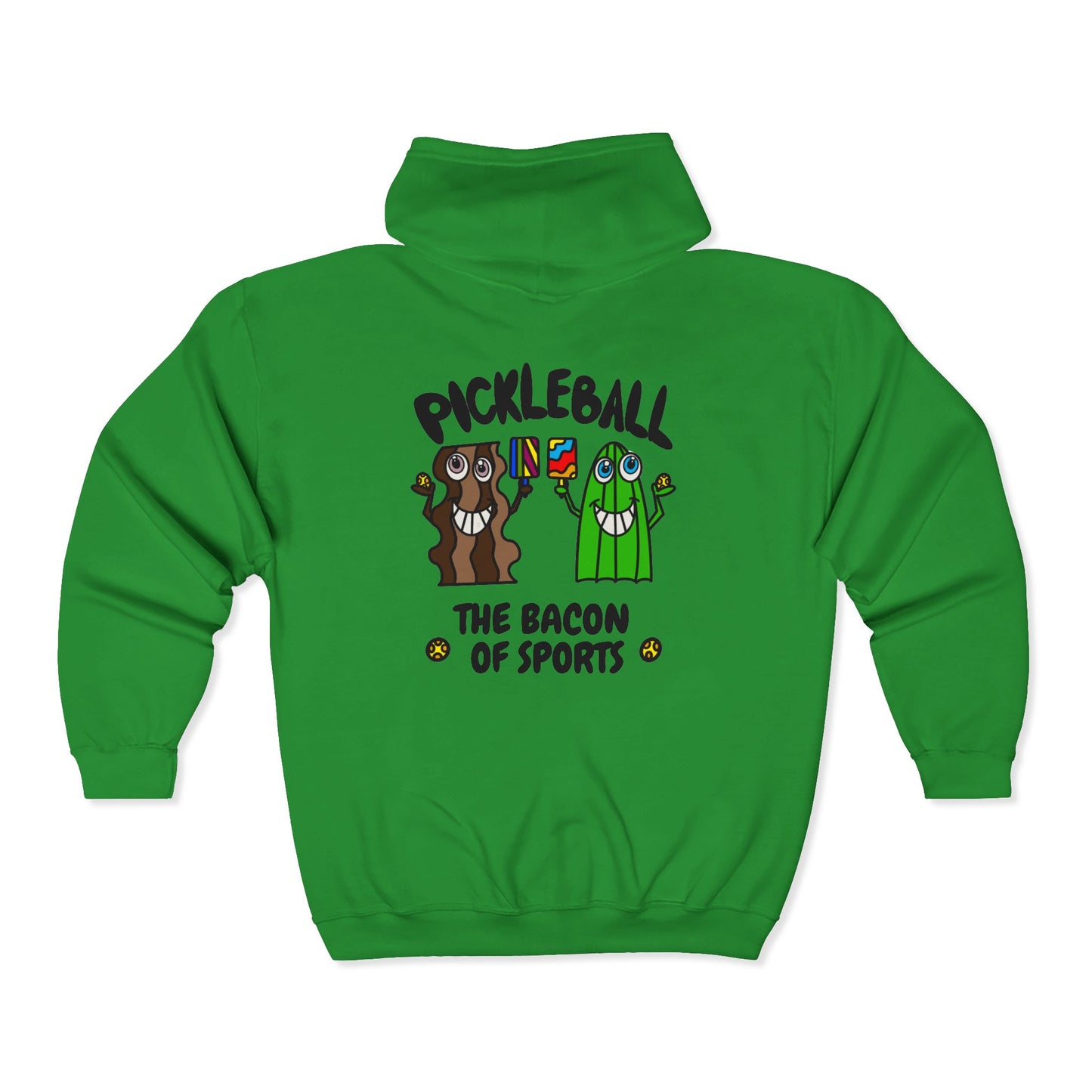 Pickleball The Bacon Of Sports Unisex Heavy Blend™ Full Zip Hooded Sweatshirt