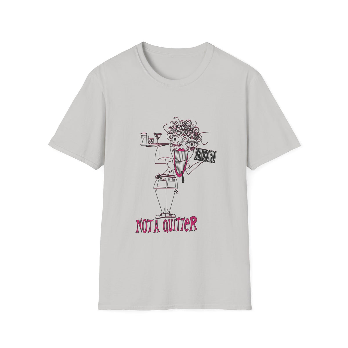Not A Quitter Linework Graphic Tee (Gildan Softstyle)