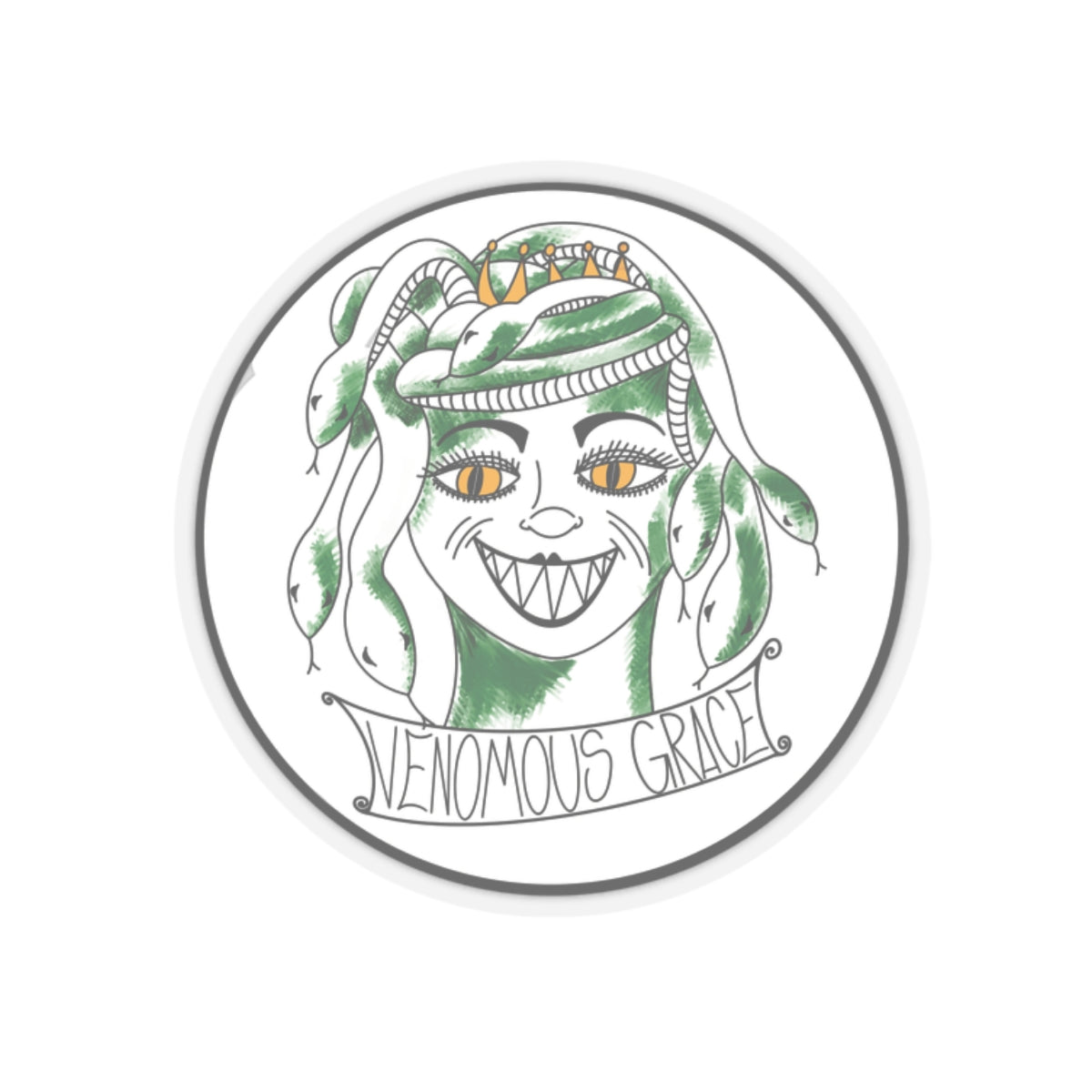 Venomous Grace Kiss-Cut Sticker