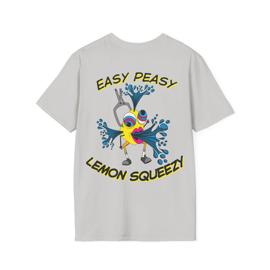 Easy Peasy Lemon Squeezy Unisex Softstyle T-Shirt Back Design