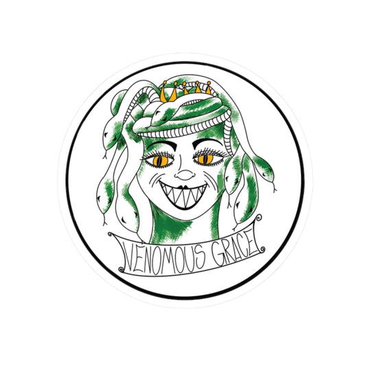 Venomous Grace Kiss-Cut Sticker