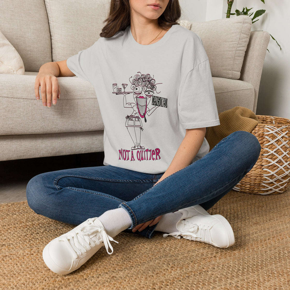 Not A Quitter Linework Graphic Tee (Gildan Softstyle)