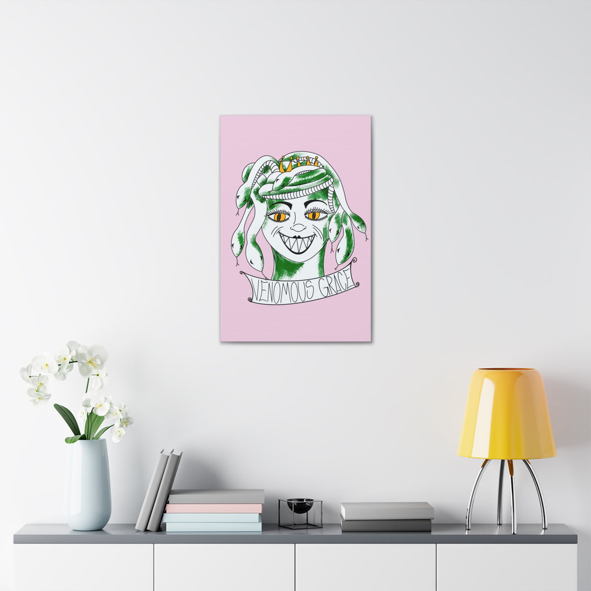 Venomous Grace Stretched Canvas Wall Art