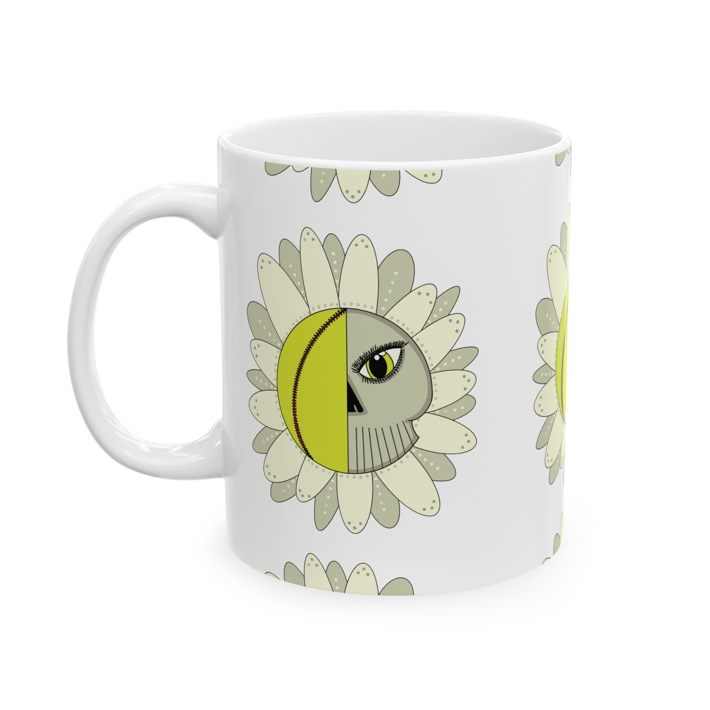 Softball Eyeball Daisy 11 oz Mug