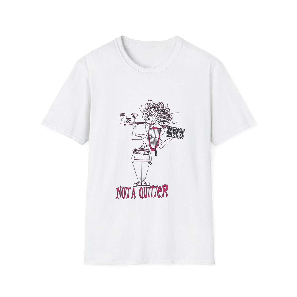Not A Quitter Linework Graphic Tee (Gildan Softstyle)