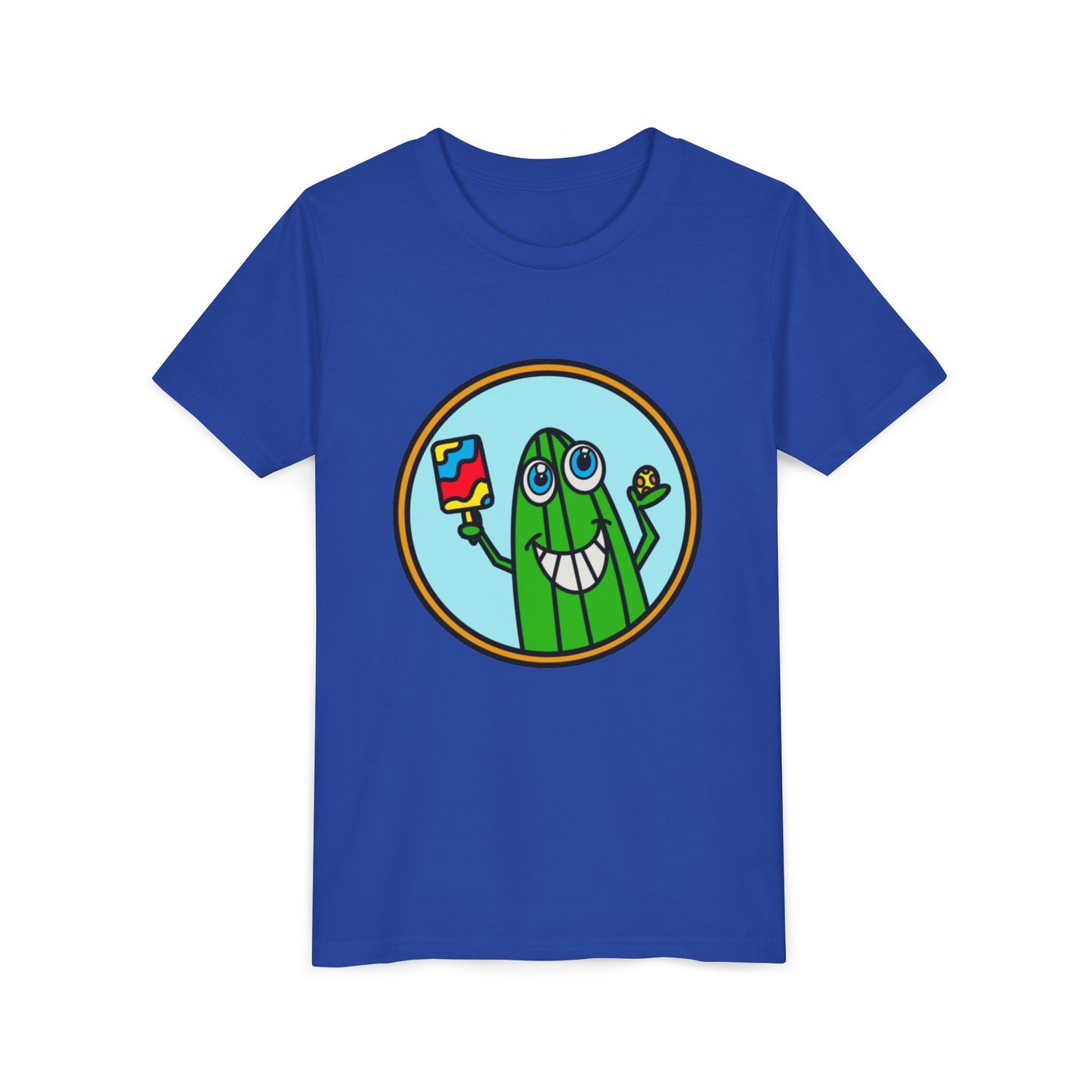 Pickleball Pickle Guy Youth Graphic Tee