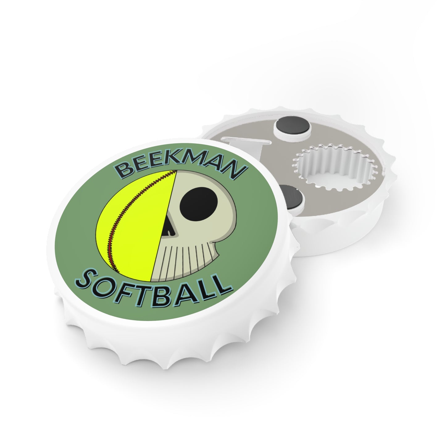 Beekman Softball Magnetic Bottle Opener