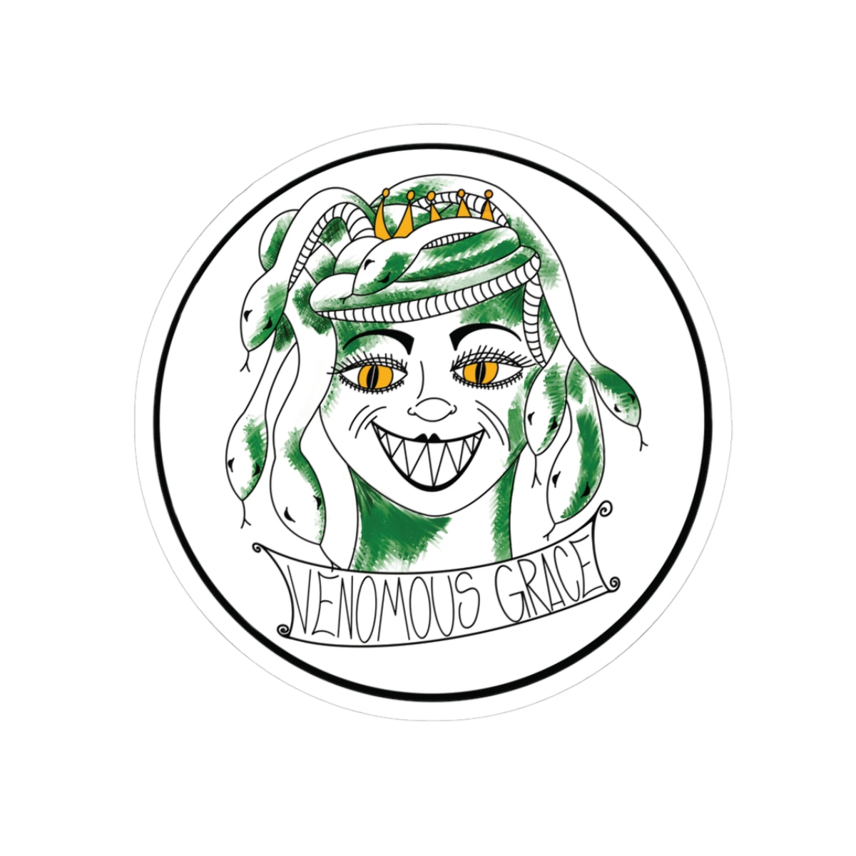 Venomous Grace Kiss-Cut Sticker