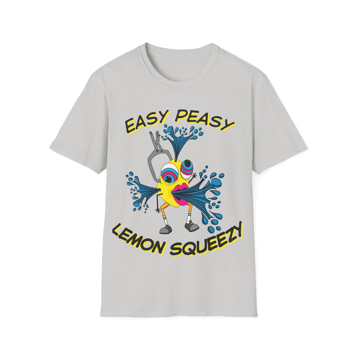 Easy Peasy Lemon Squeezy Unisex Softstyle T-Shirt Front Design