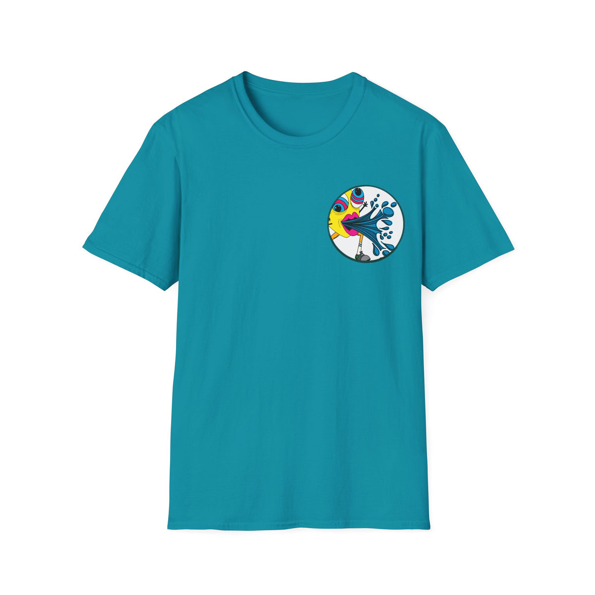 Easy Peasy Lemon Squeezy Unisex Softstyle T-Shirt Back Design