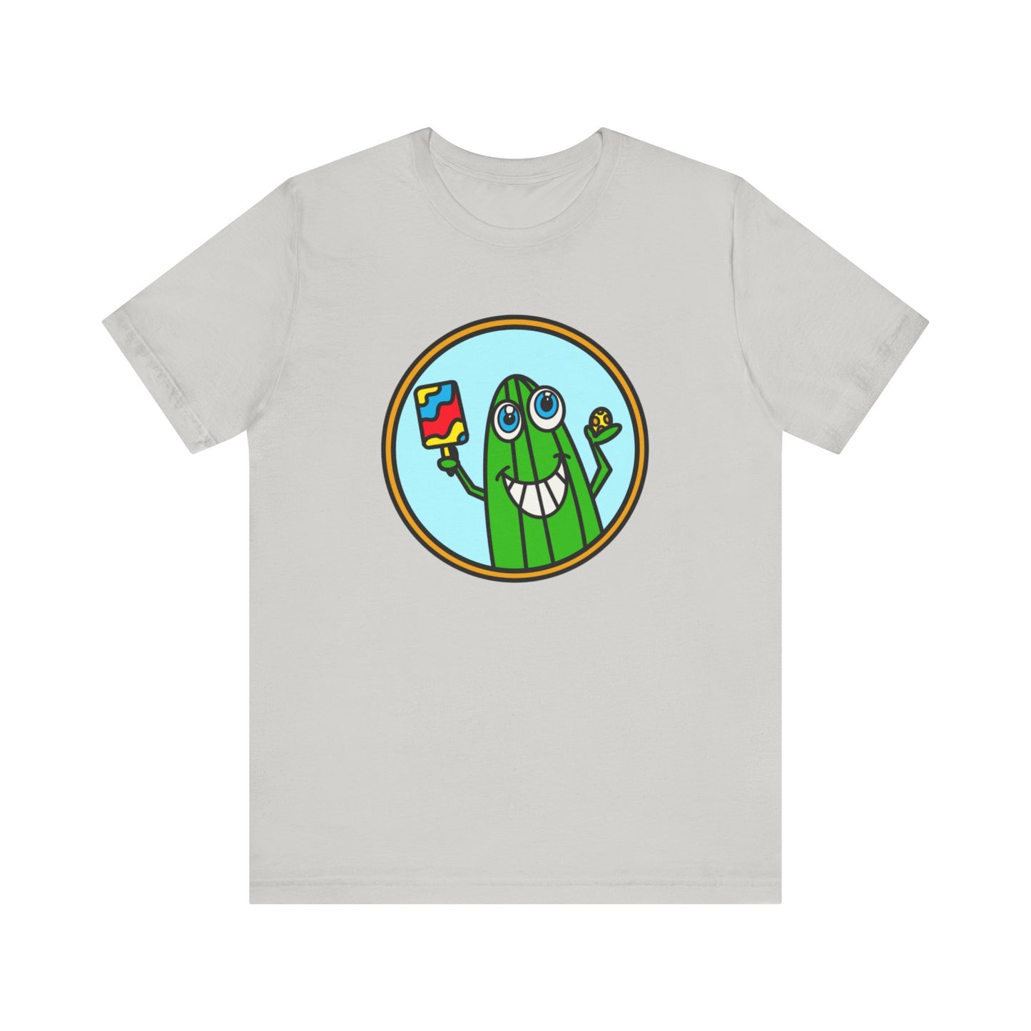 Pickleball Pickle Guy Unisex Jersey Short Sleeve Tee