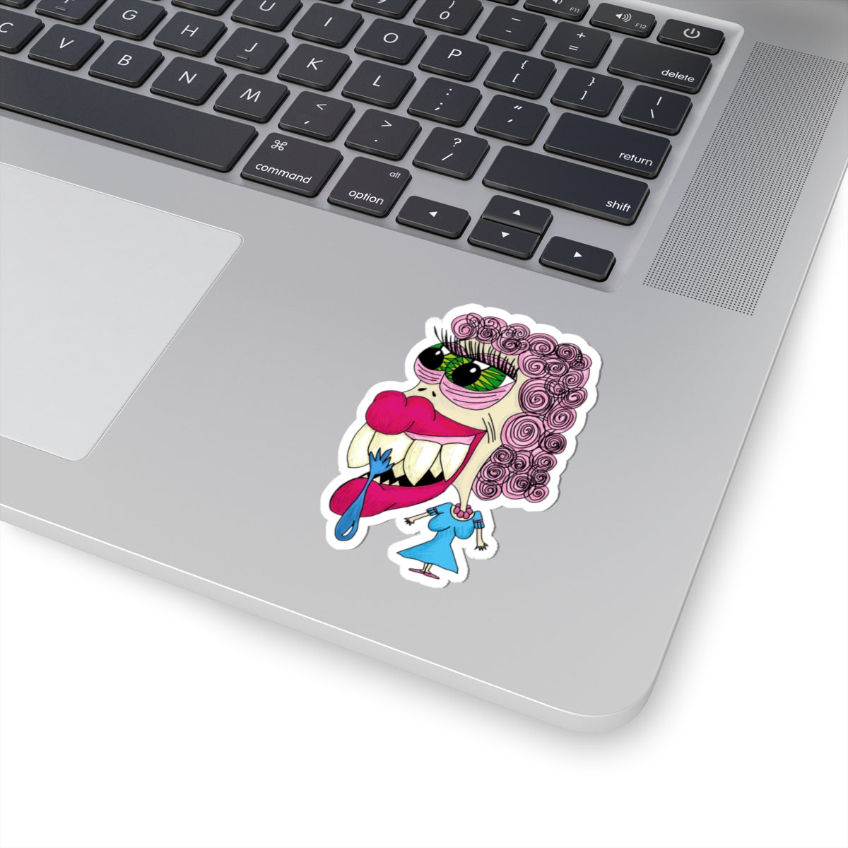 Graphic Nonsense Drool Woman Kiss-Cut Stickers